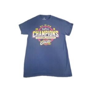 Fanatics Sz S 2016 Cleveland Cavaliers NBA Champions LeBron Kyrie T-Shirt C34-45